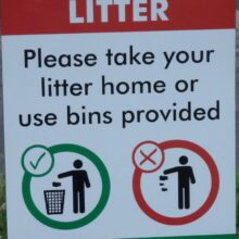 anti-litter sign from Eastleigh Borough Council