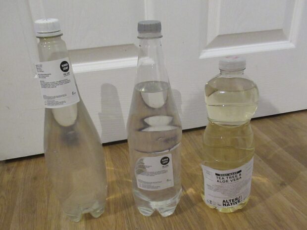 refilled bottles