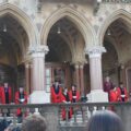 Civic and Army dignitaries arriving for the Proclamation in Winchester
