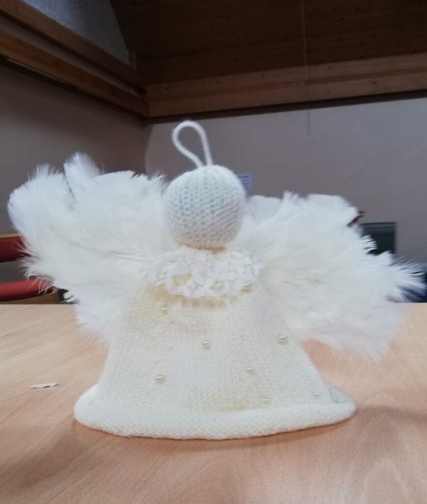 Bringing a little joy into Chandler's Ford community this Christmas through the knitted angels.